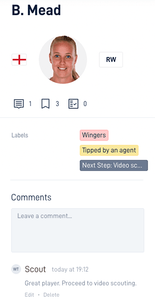 comments & labels